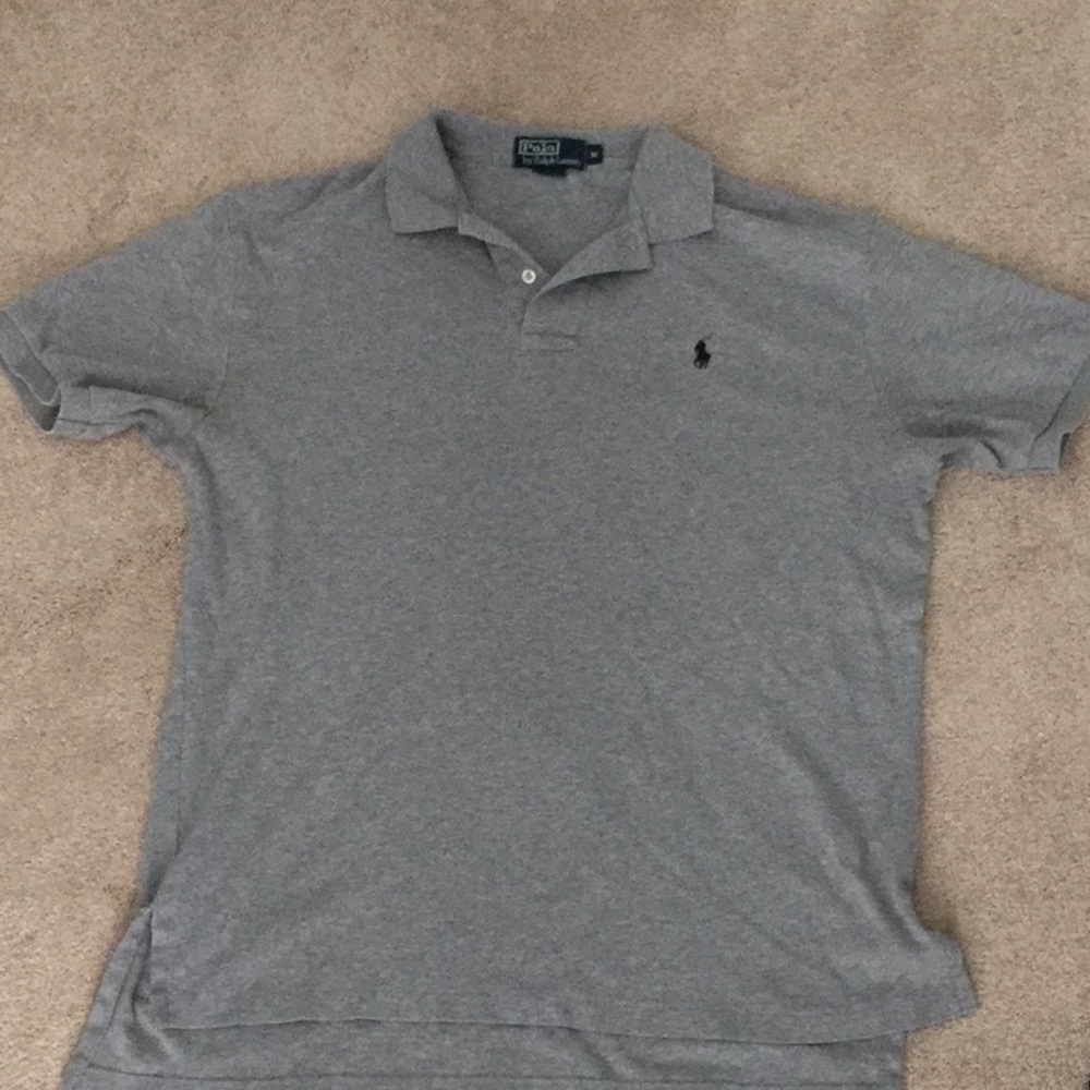 Gray Short Sleeve Polo